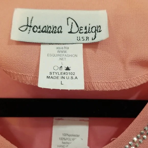 Hosanna three piece, peach set. All pieces are a size large - Picture 3 of 9